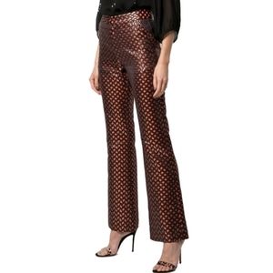 Cynthia Rowley Theo Jacquard Metallic Flare Pant |